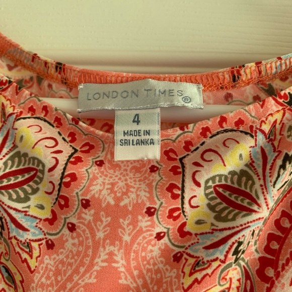 3/$25 Pink Paisley Shift Dress - Picture 2 of 4